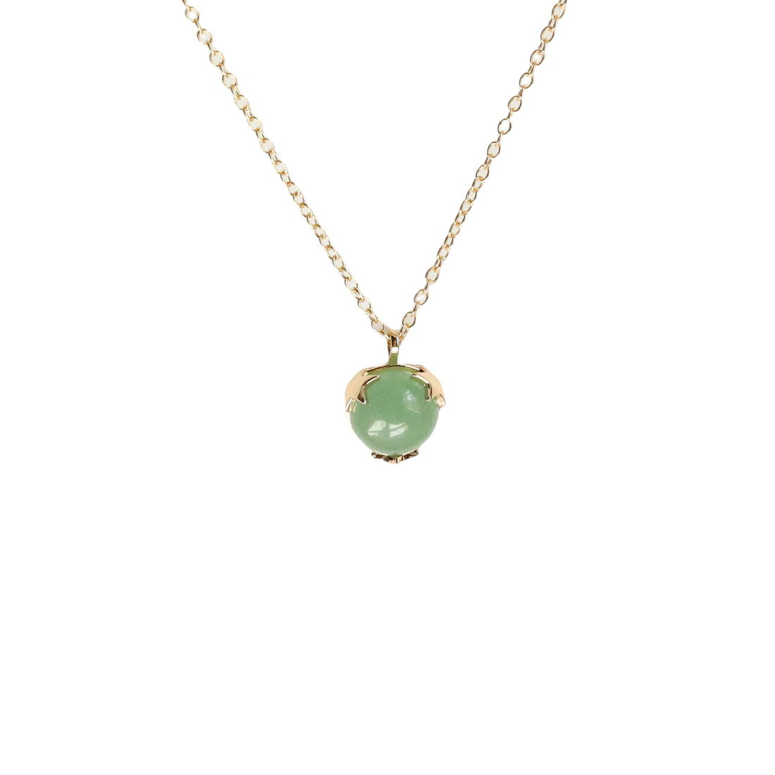 New Mint Green Roman Natural Stone Clavicle Chain