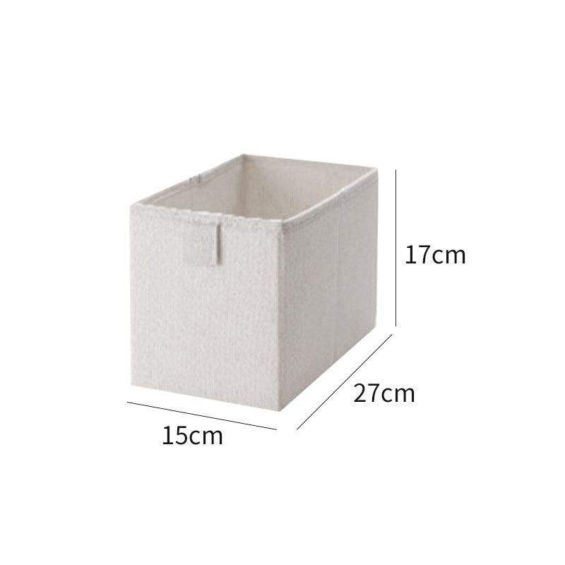 Cotton And Linen Fabric Storage Box