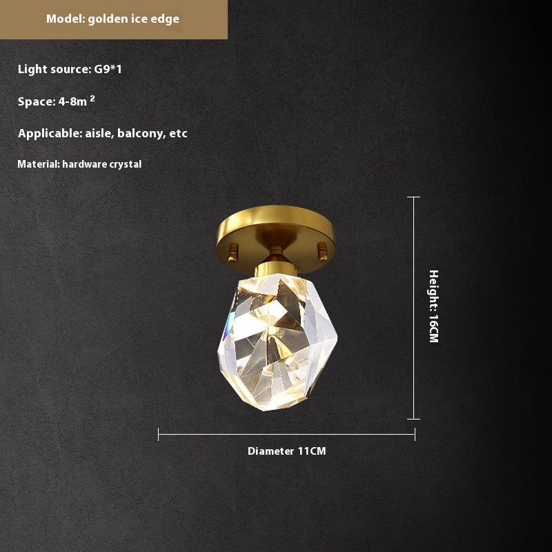 Crystal Aisle Ceiling Light Luxury