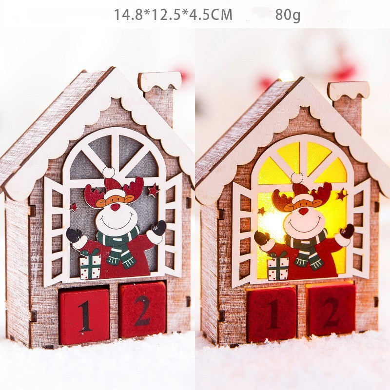 Christmas gift calendar scene decoration toys