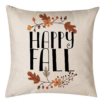 Thanksgiving Pumpkin Pillow Linen Sofa Pillow Cushion