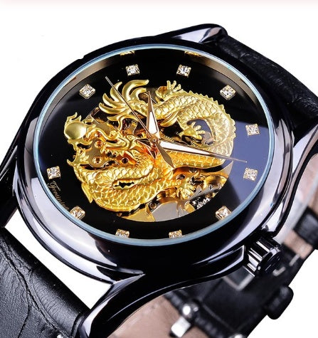 Dragon watch fashion casual hollow mechanical watch