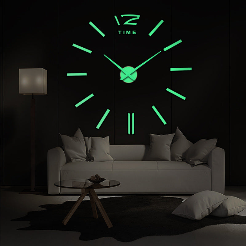 AliExpress Hot DIY Acrylic Luminous Wall Clock Creative Fashion Modern Clock Home Decoration Clock Sticken On The Wall