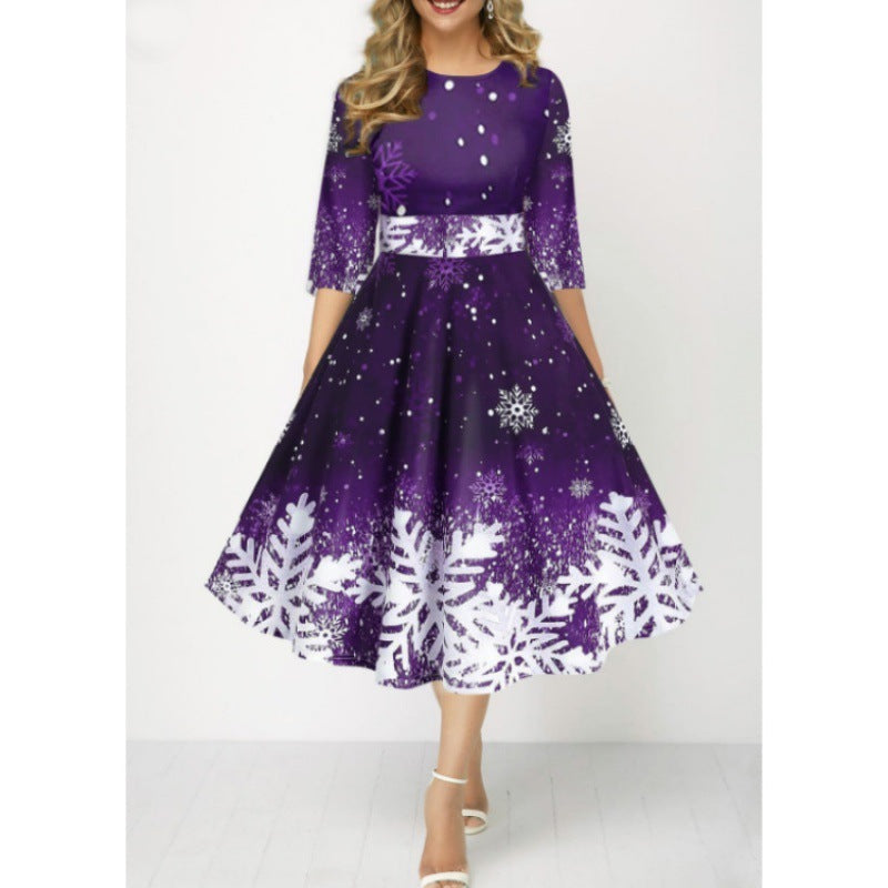 Beauty Clothing Personalized Snowflake Digital Printing Temperament