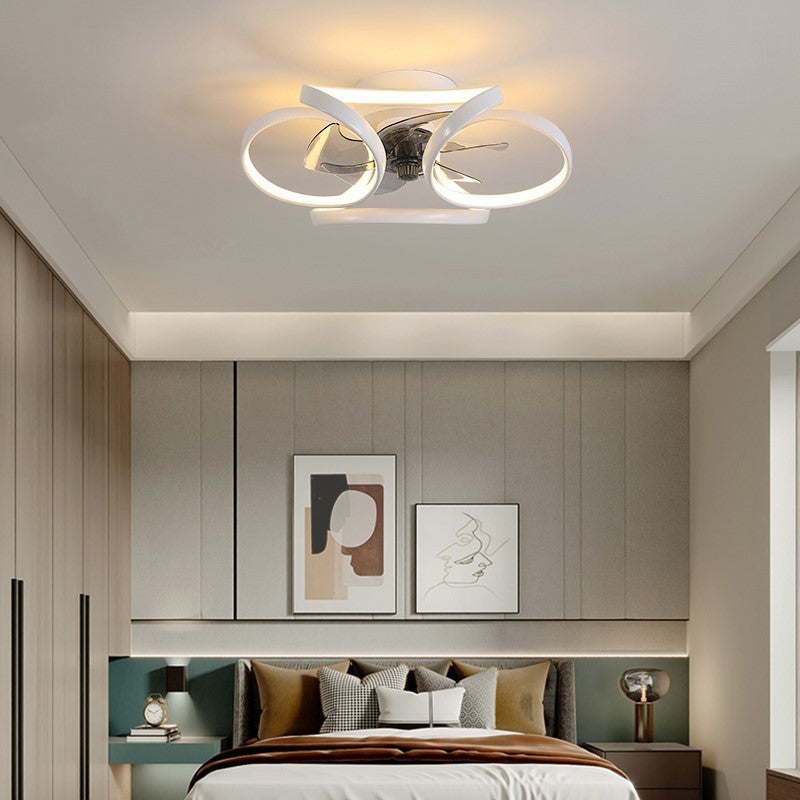 Bedroom Fan Lamp Simple Ceiling Light With Fan