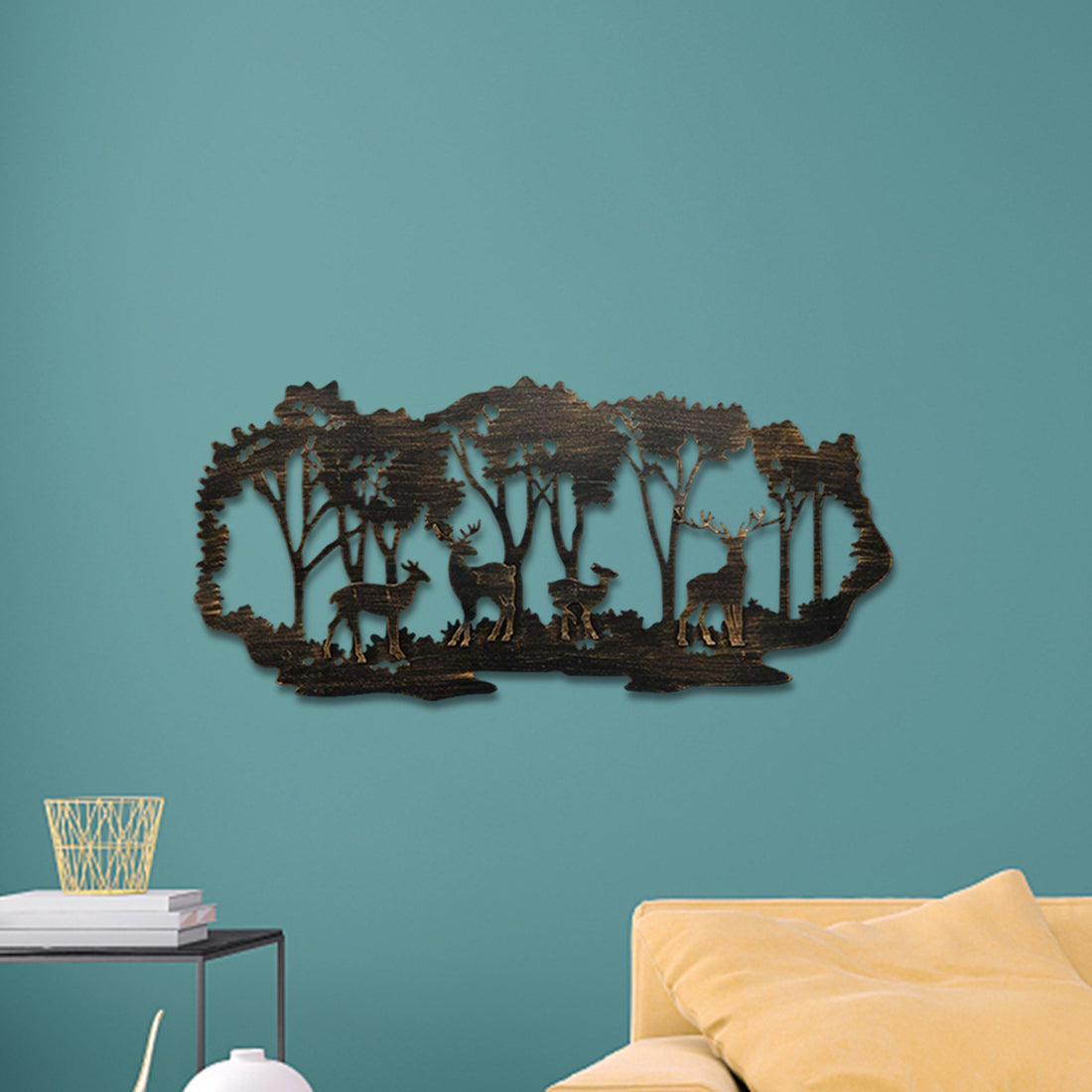 Metal Wall Forest Deer Home Decoration Crafts