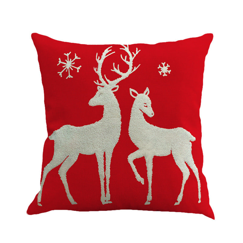 Christmas series linen pillowcase