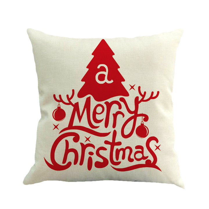 Christmas series linen pillowcase