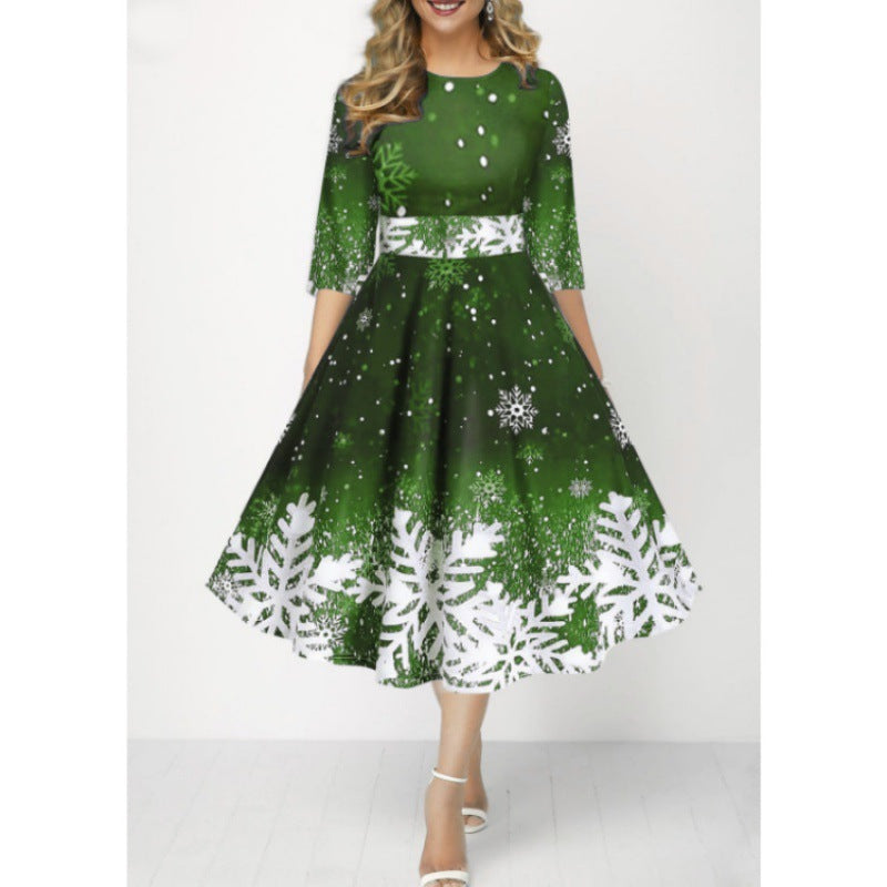 Beauty Clothing Personalized Snowflake Digital Printing Temperament