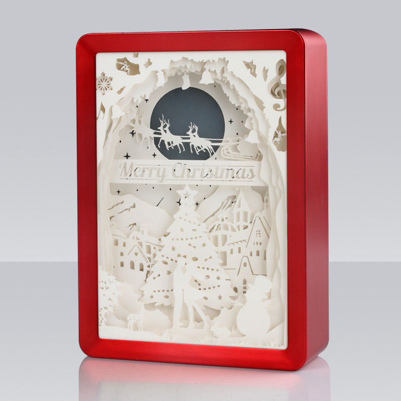 Best Holiday Gifts Christmas Design Paper Photo Picture Frame With Led Light