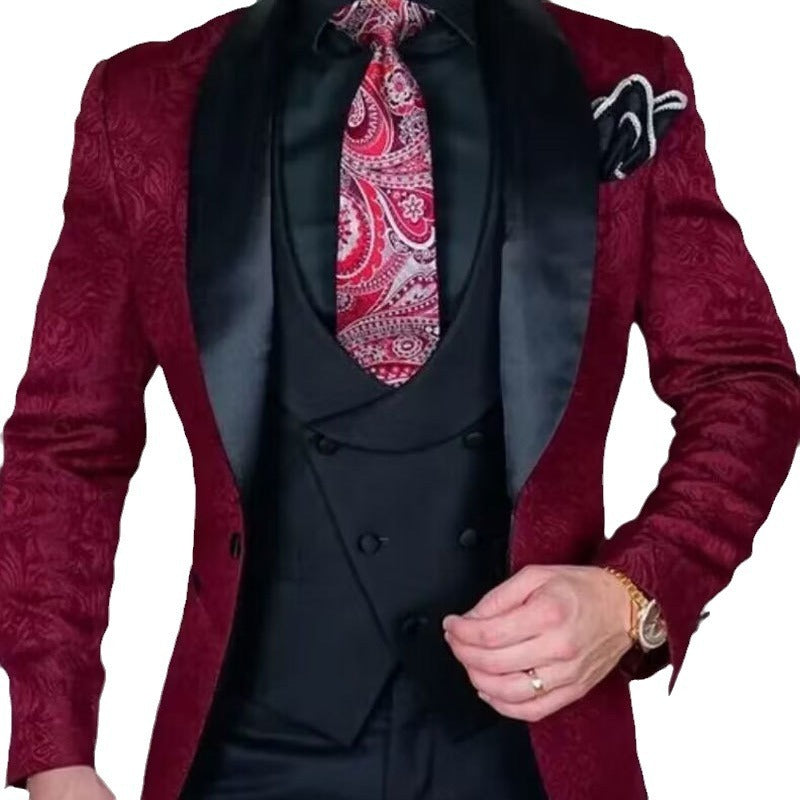 Men's Three-piece Suit Slim-fit Business Suit