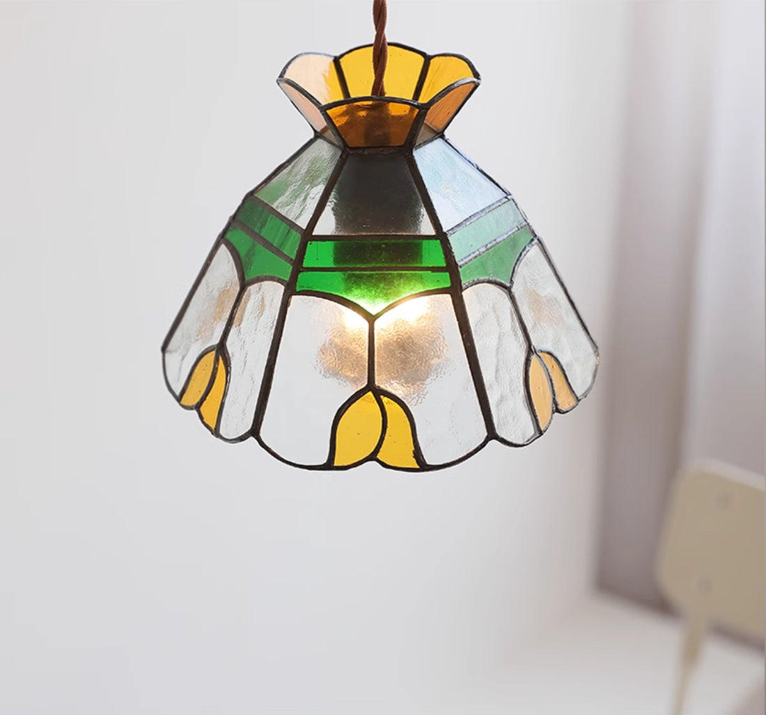 Color Handmade Glass Chandelier Bedside Lamp