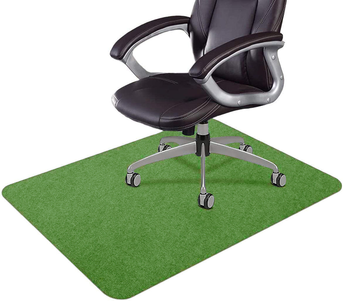 Office Chair Pad Carpet Waterproof Non-slip Floor Protection Floor Mat Glue-free Self-adhesive PVC Foot Mat