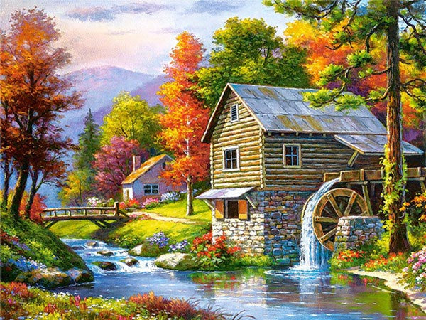 Home Decoration Landscape Diamond Painting Cross