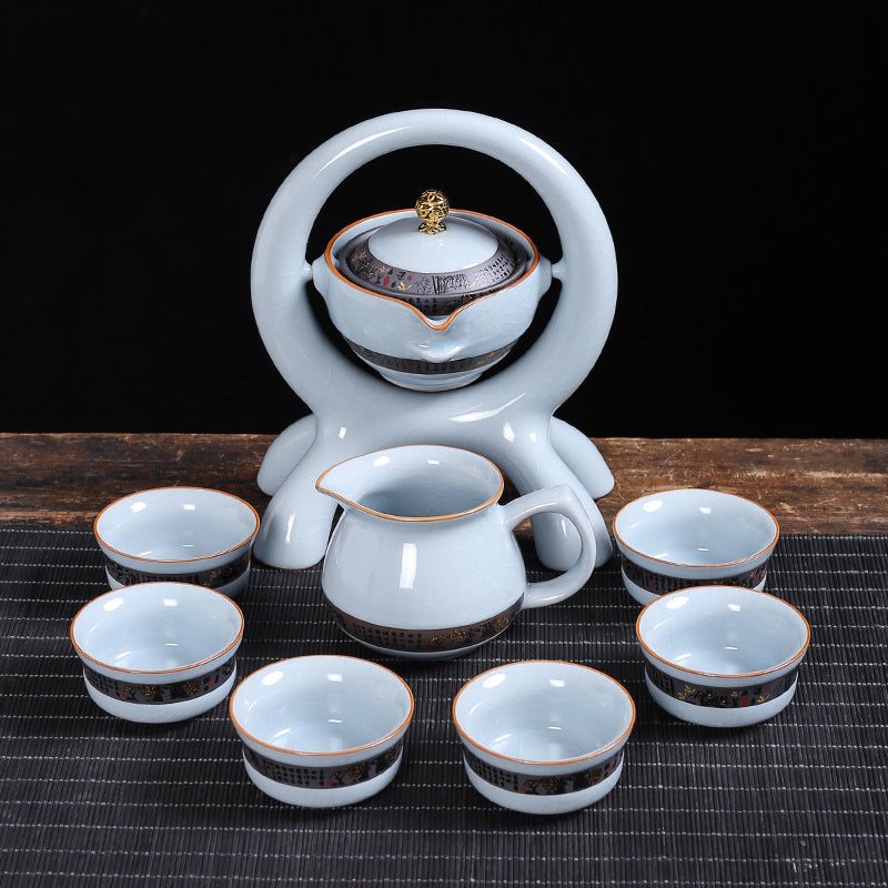 Automatic Tea Set Set Anti-Scalding Rotating Teapot Kung Fu Tea Set