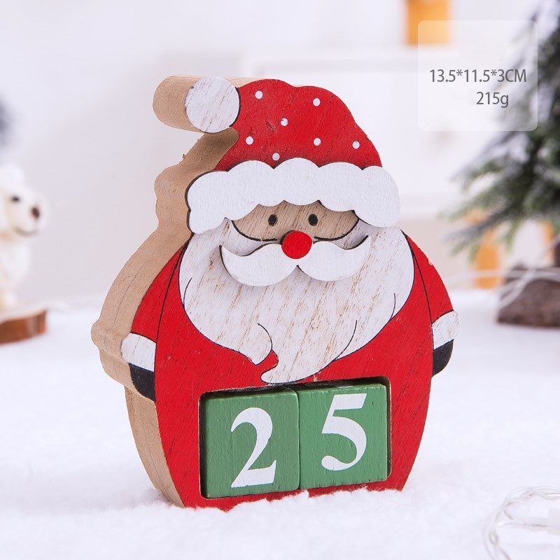 Christmas gift calendar scene decoration toys