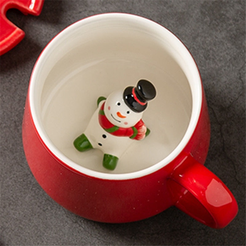 Creative Christmas Gift Ceramic Water Cup