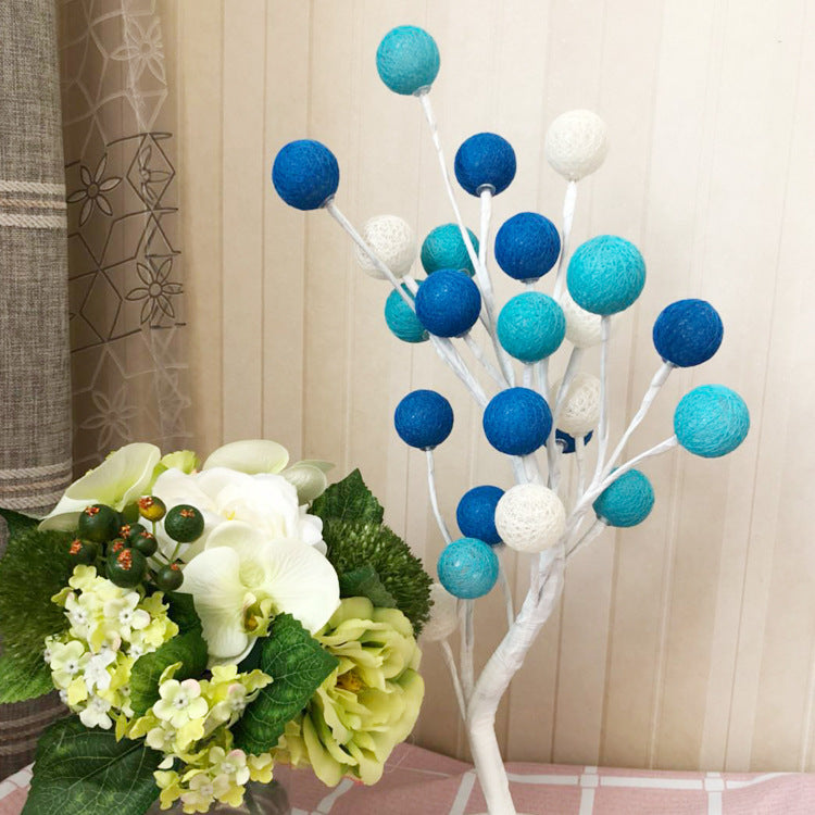 New Style Led Small Tree 50cm Cotton Home Decoration Tree Lamp Light String Ball
