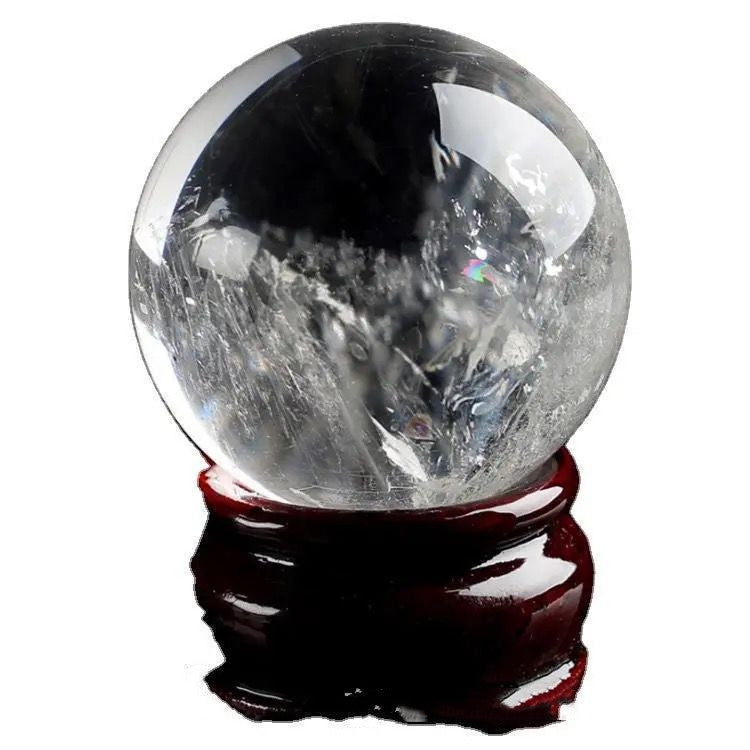 Natural White Crystal Ball Home Ornament Decoration