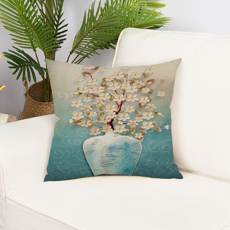 Peacock Feather Cushion Cover Home Decoration Sofa