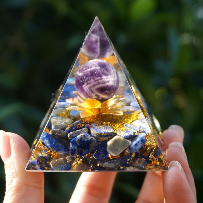 Pyramid Crystal Gravel Epoxy Resin Home Decoration