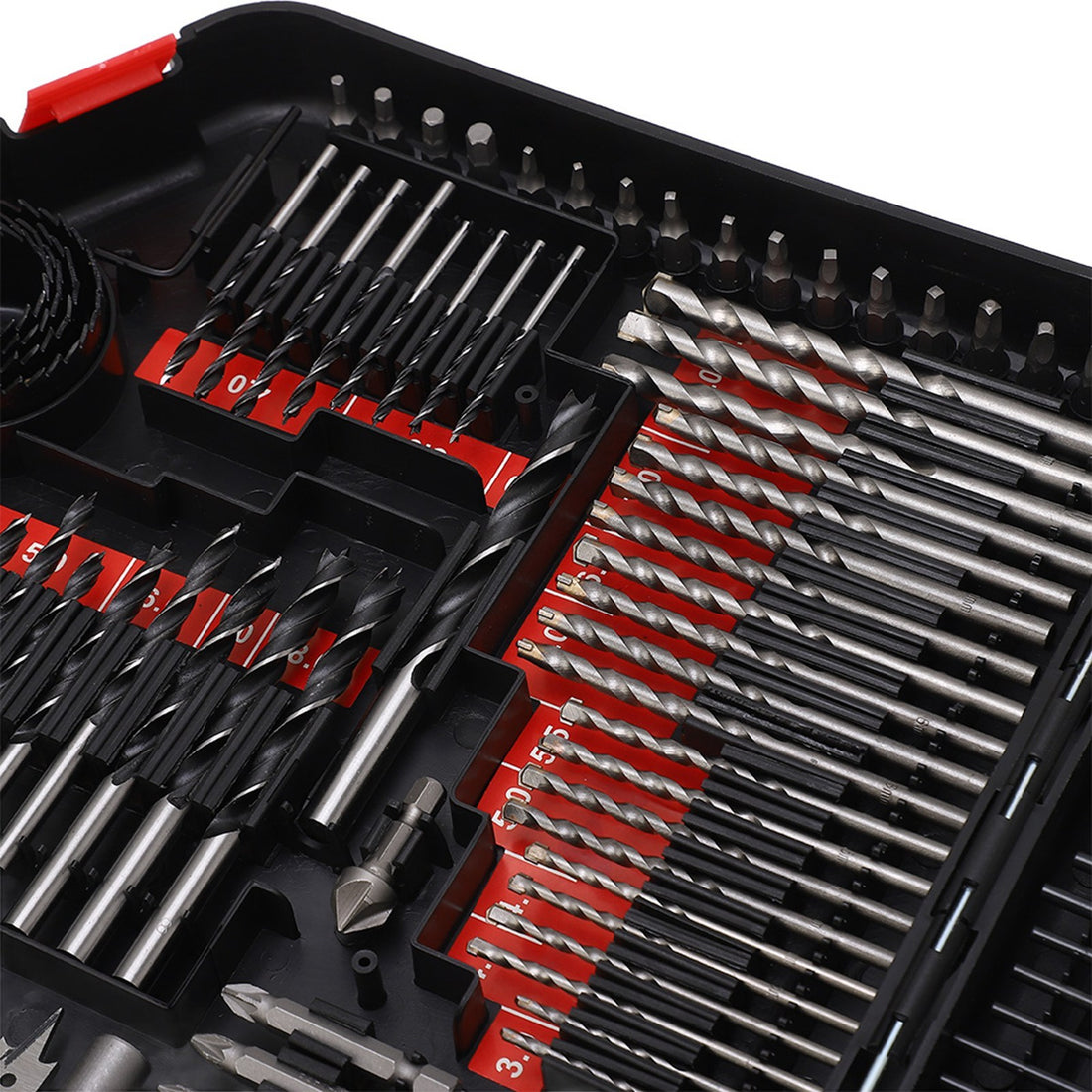 246PCS Multifunctional Combination Drill Bit Screw Bits Set Kit with Black Plastic Box