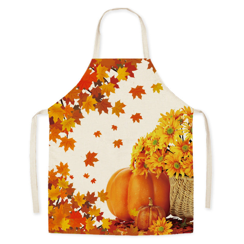 Thanksgiving Apron Turkey Pumpkin Creative Kitchen