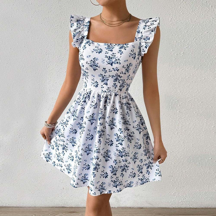 Women's Fashion Personality Slim Fit Floral Dress