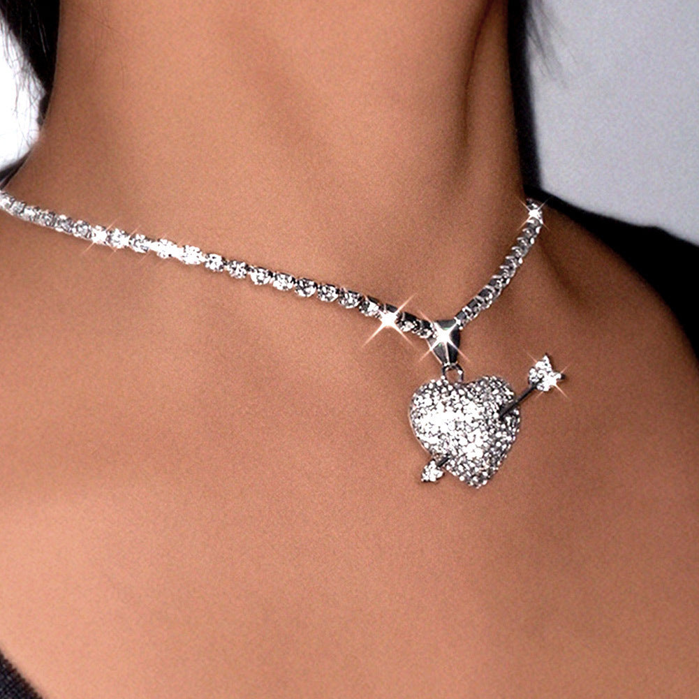 Exquisite Gift Jewelry Love Tennis Chain Necklace