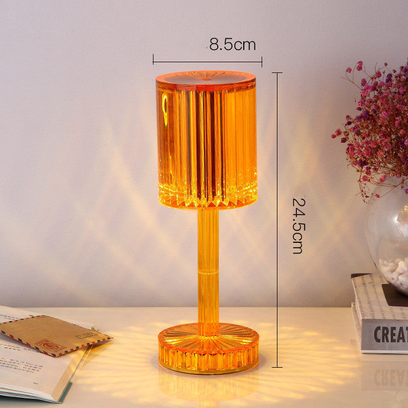 New Crystal Table Lamp Hotel Decoration Diamond Romantic Warm Led For Home Decor Romantic Gift Night Light