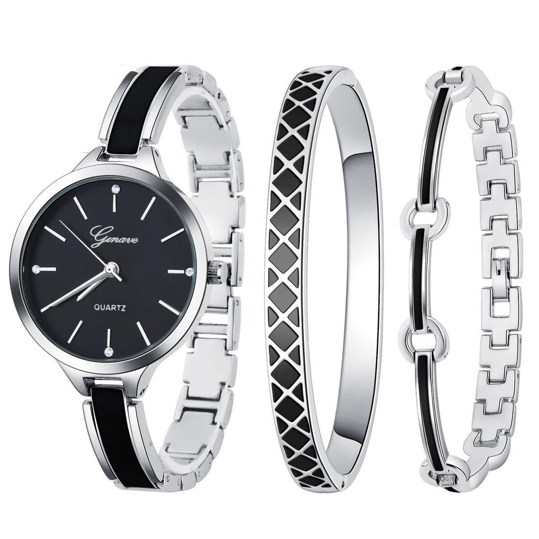 Quartz watch bracelet women's three-piece suit