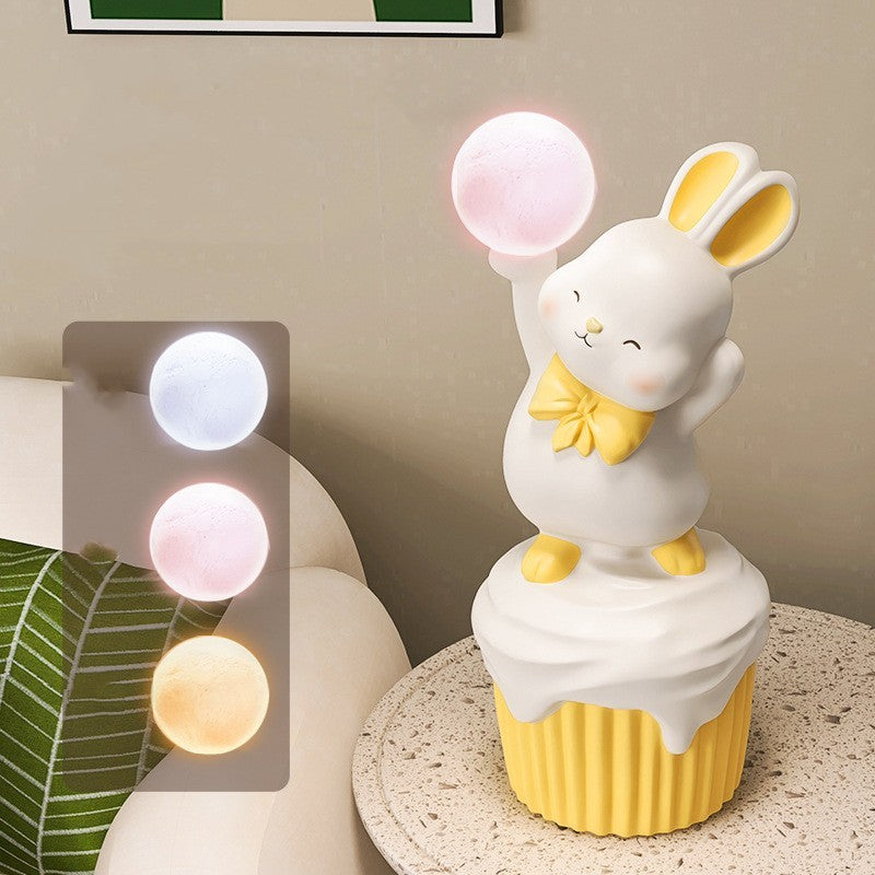 Rabbit Ornament Bedside Pat Lamp Home Decoration