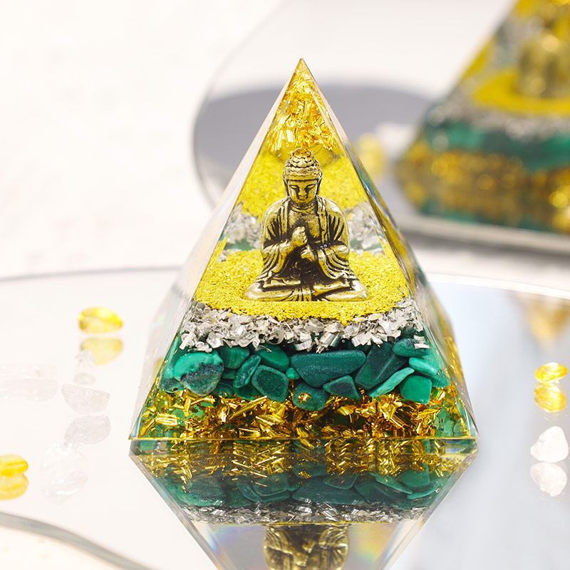 Pyramid Crystal Gravel Epoxy Resin Home Decoration