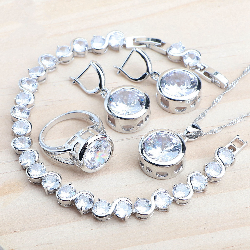 Women's Sterling Silver Jewelry Set