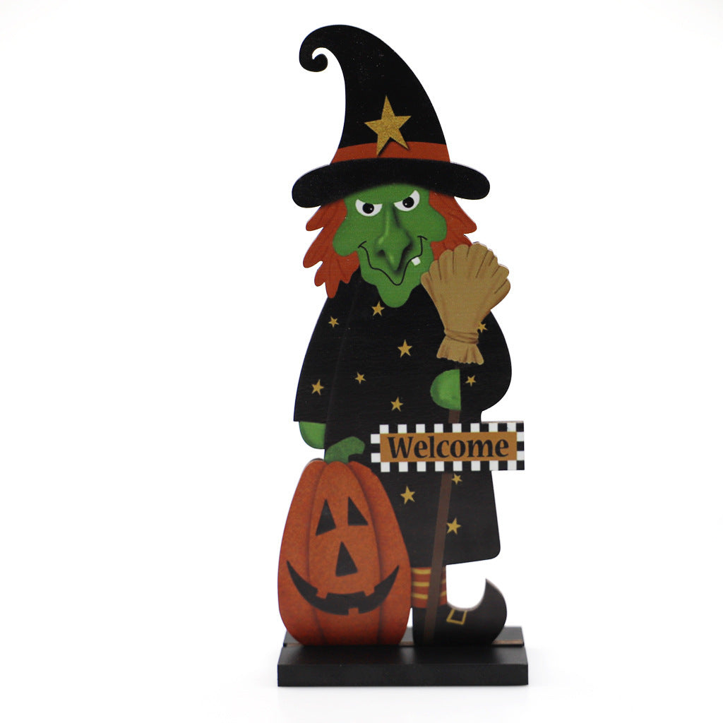 Halloween Pumpkin Man Witch Home Table Decoration