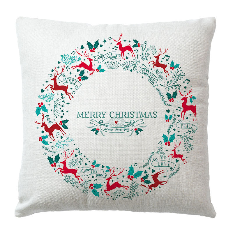 Christmas peach skin pillowcase