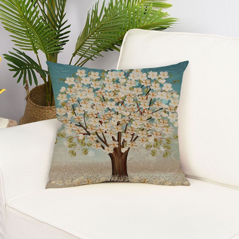 Peacock Feather Cushion Cover Home Decoration Sofa