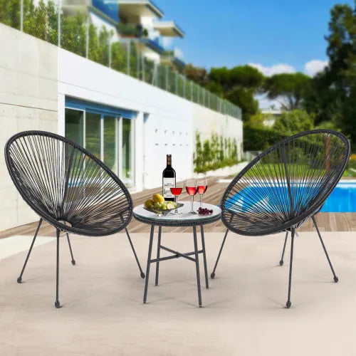 Terrace Bistro Conversation Set With Side Table