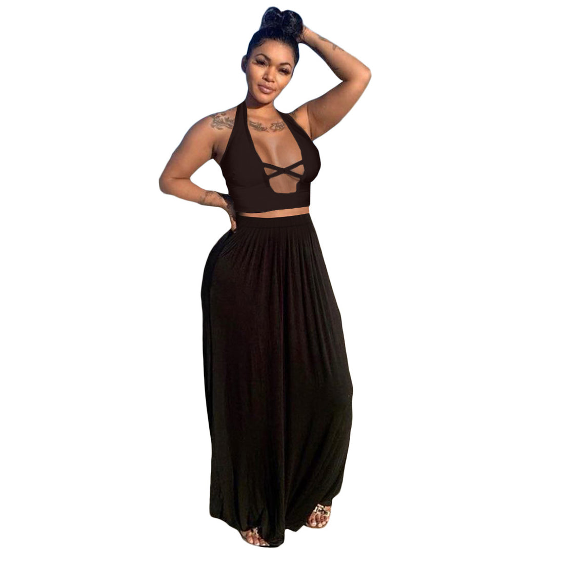 Beautiful Women's Loose Sexy Two-piece Suit