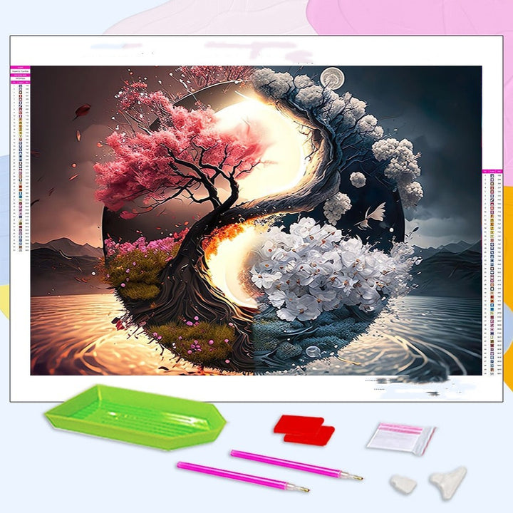 Yin Yang Tree Diamond Painting Home Decoration