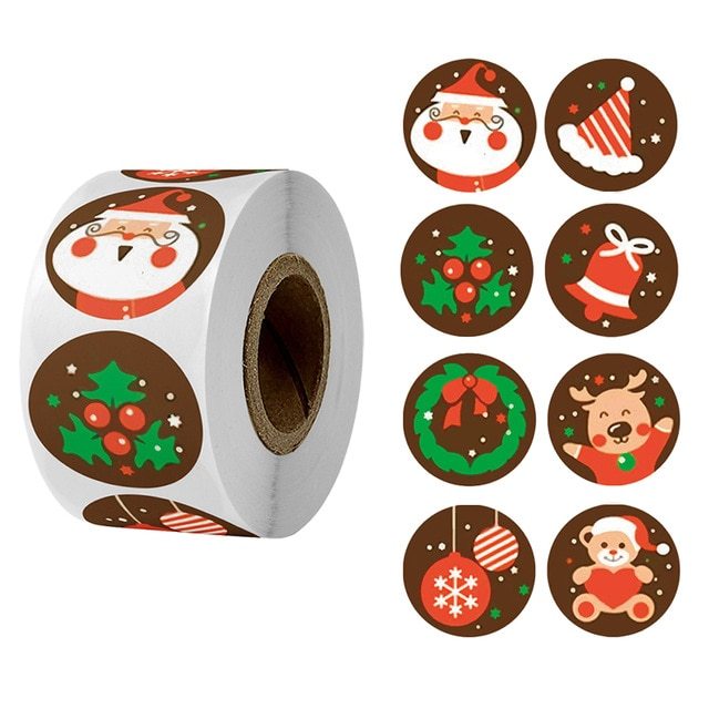 Christmas Day Decoration Gift Series Sticker Label