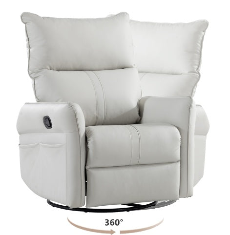 Modern Small Swing Swivel Recliner Bedroom Chair