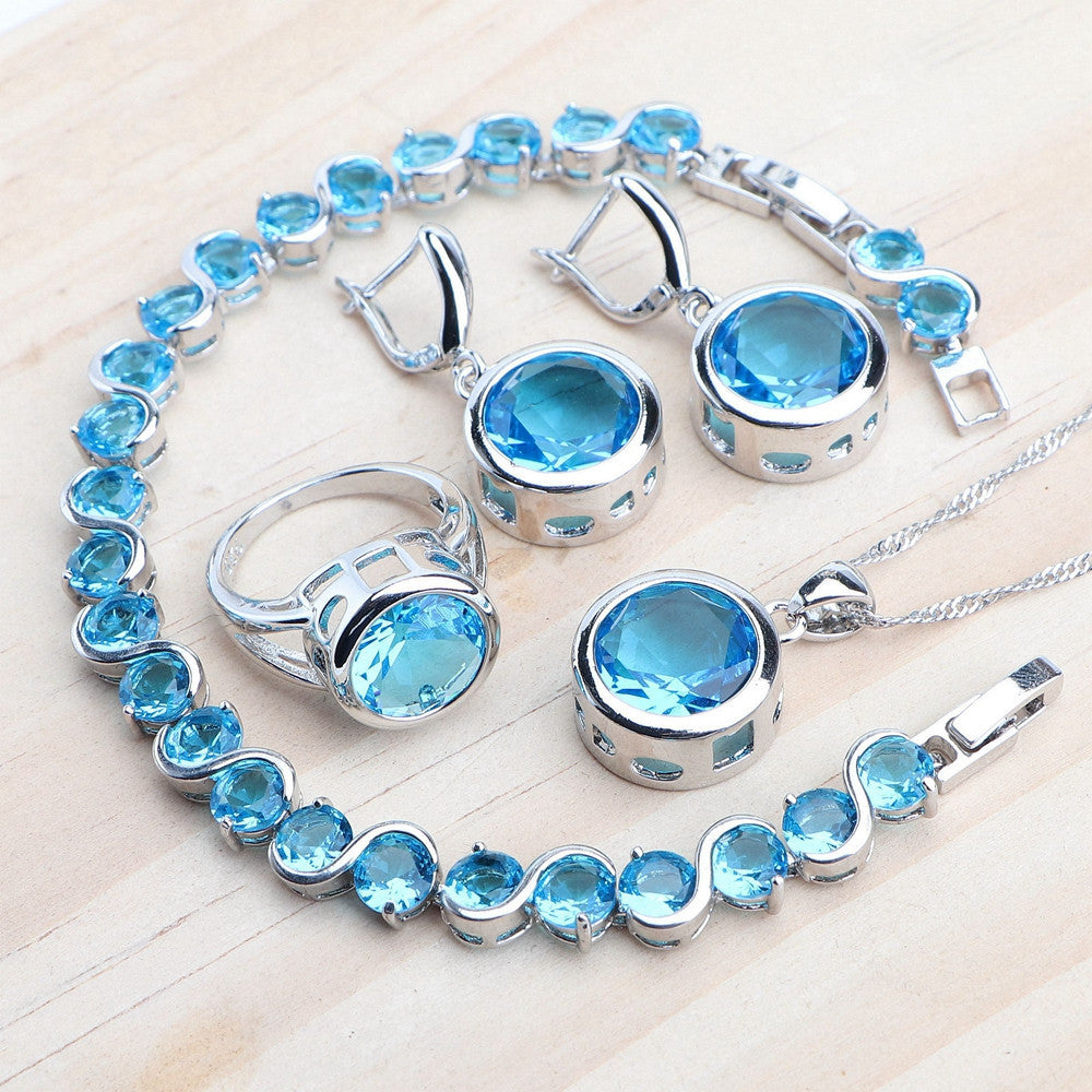 Women's Sterling Silver Jewelry Set