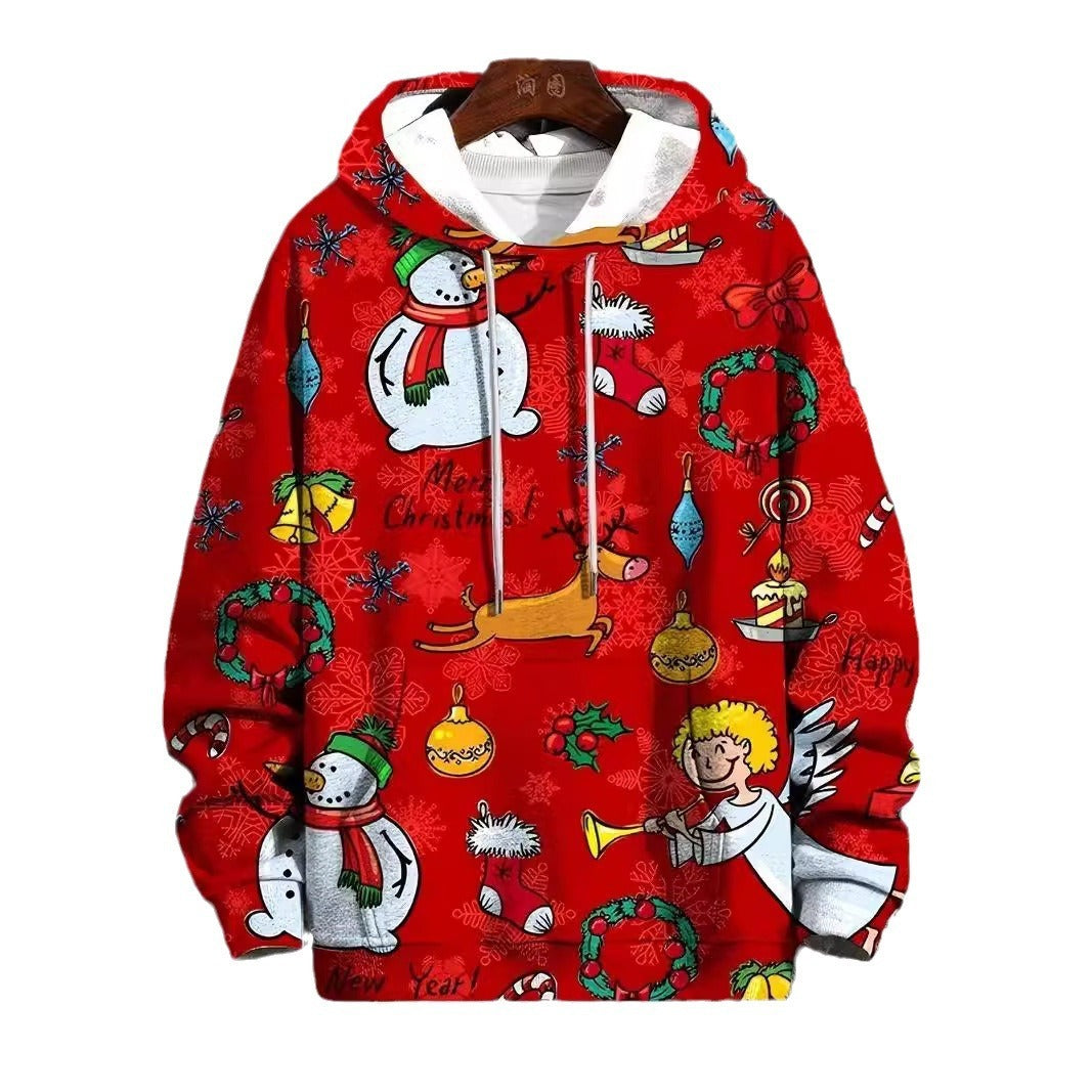 Christmas Snowman Gift 3D Digital Printing Hoodie