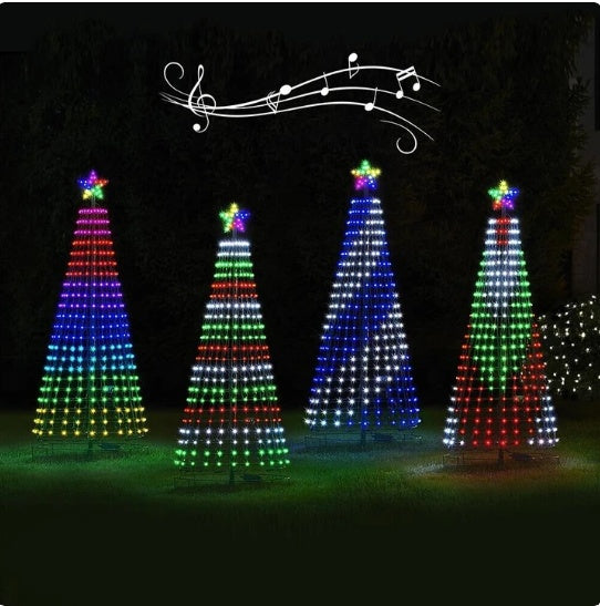 Animated Outdoor Christmas Tree Lights Christmas Garden Decorations