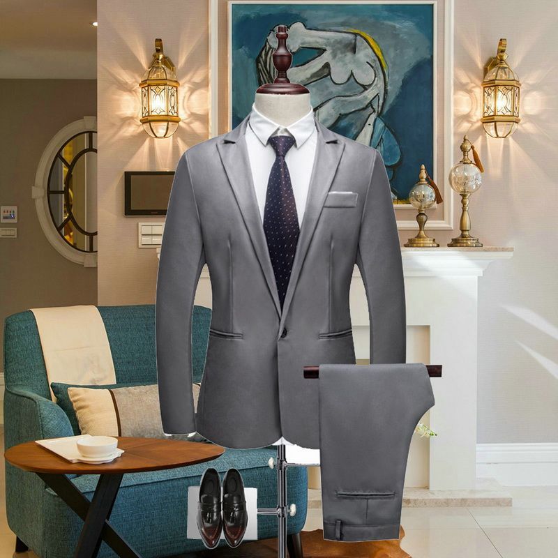 Wedding blazer jeans slim suit