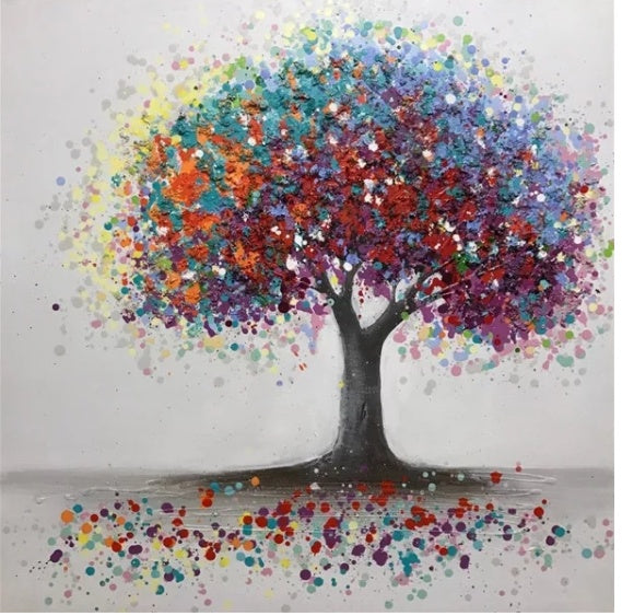 Tree Drill Painting, Home Decoration, DIYSquareround Embroidery