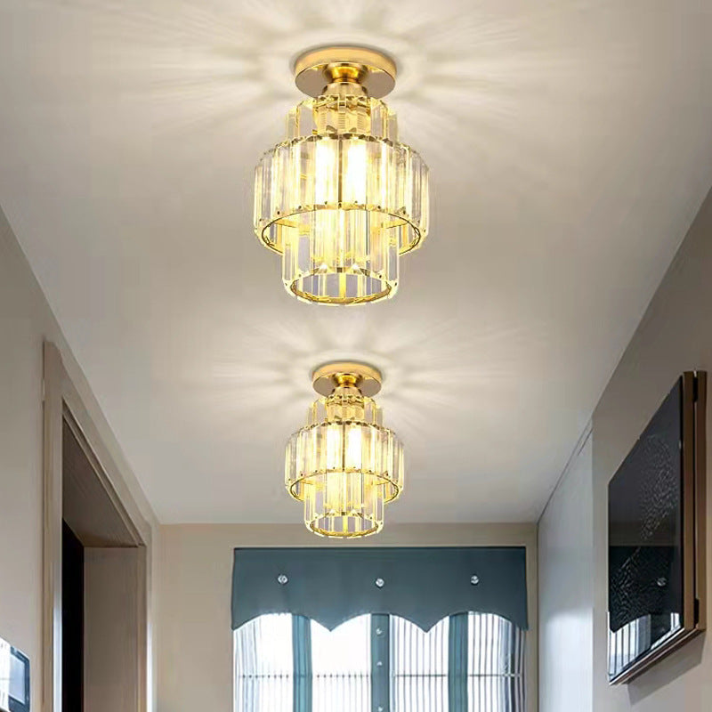 Minimalist Crystal Corridor Ceiling Bedroom Chandelier