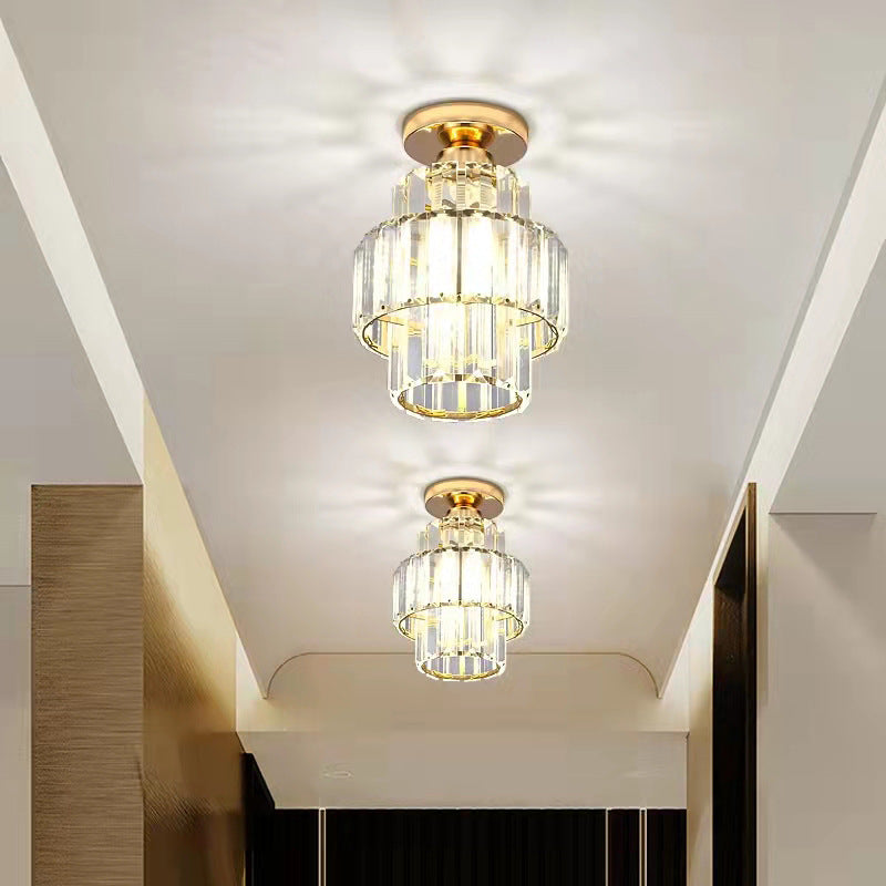 Minimalist Crystal Corridor Ceiling Bedroom Chandelier