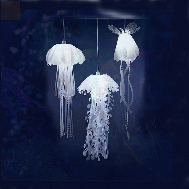 Optical Fiber Jellyfish Lamp TV Aerial Photography Creative Dining Room Bedroom Living Room New Chandelier